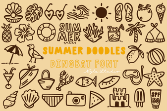 Summer Doodles Font Fun Creative Project Ideas