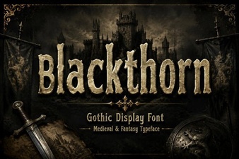 Blackthorn Font Design and Creative Uses