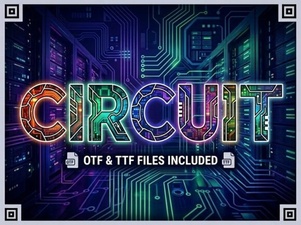 Circuit Font Design Trends and Creative Uses