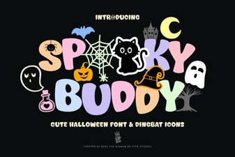 Spooky Buddy Font for Creative Projects