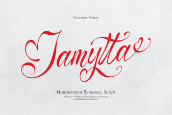 Jamytta Font Design and Creative Uses