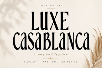 Luxe Casablanca Font for Elegant Design Projects
